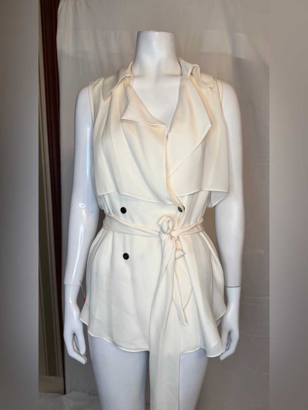 Haute Hippie White Silk-Blend Blouse - Picture 2 of 5